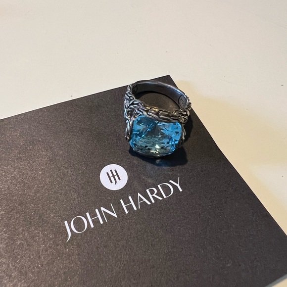 Authentic John Hardy ladies aquamarine ring - Picture 3 of 3